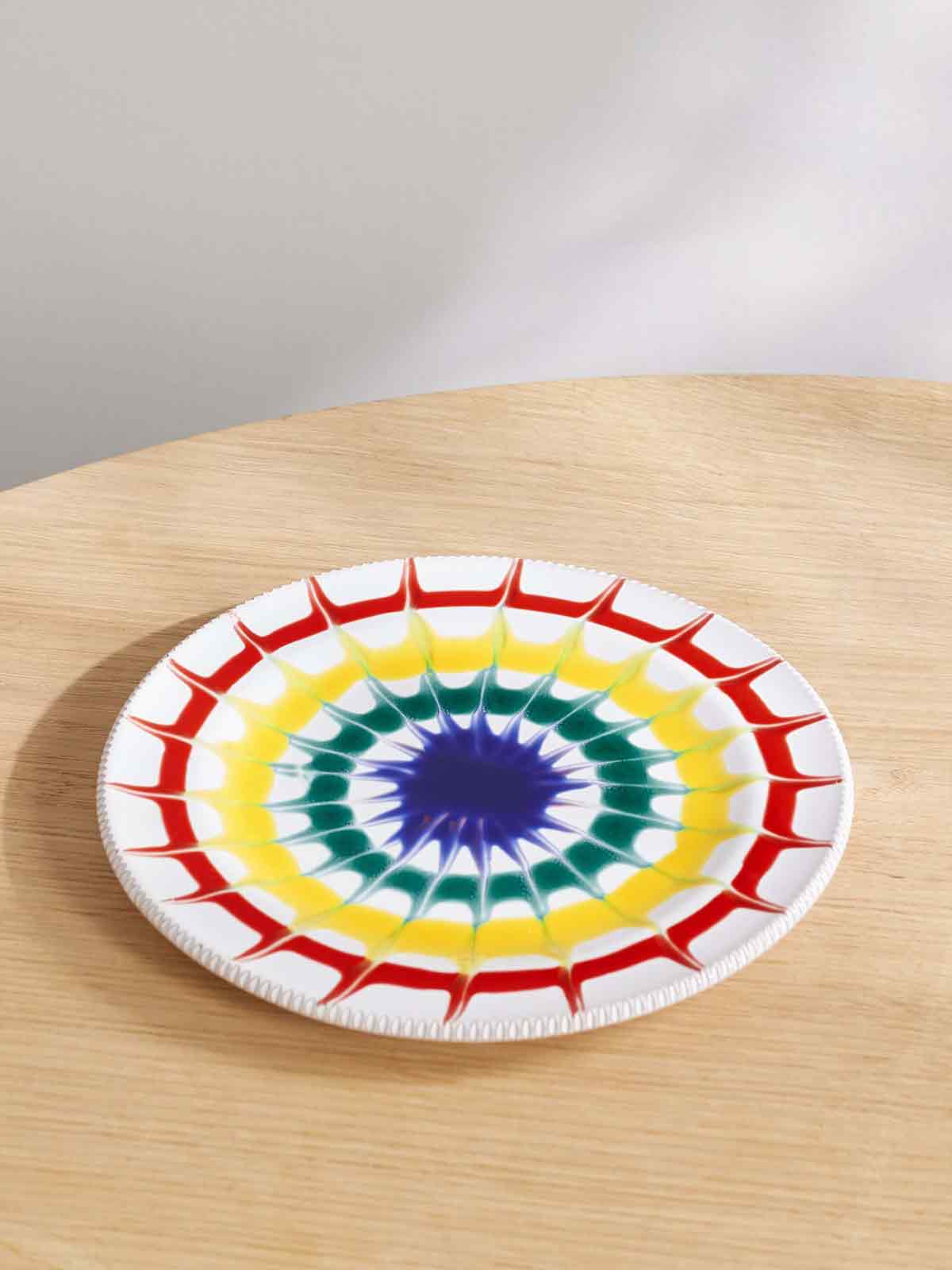 Ric Rac set of two porcelain dessert plates AQUAZZURA CASA