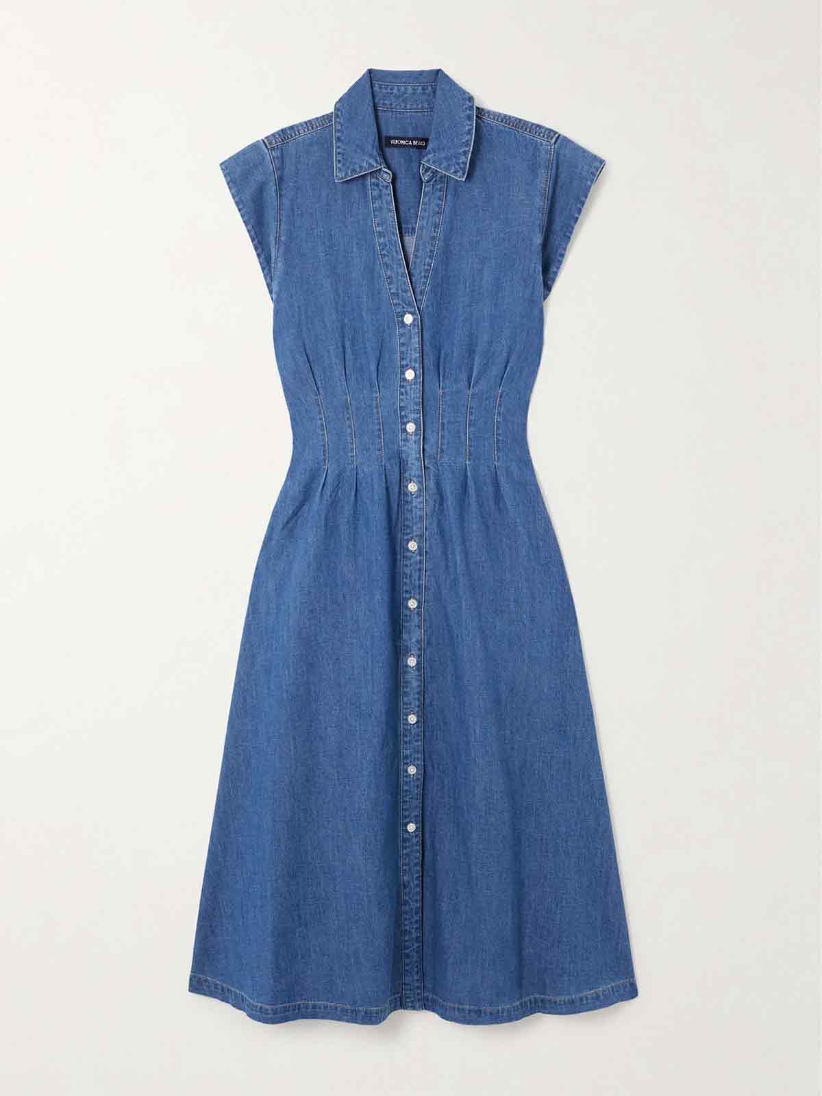 Ruben denim midi shirt dress VERONICA BEARD