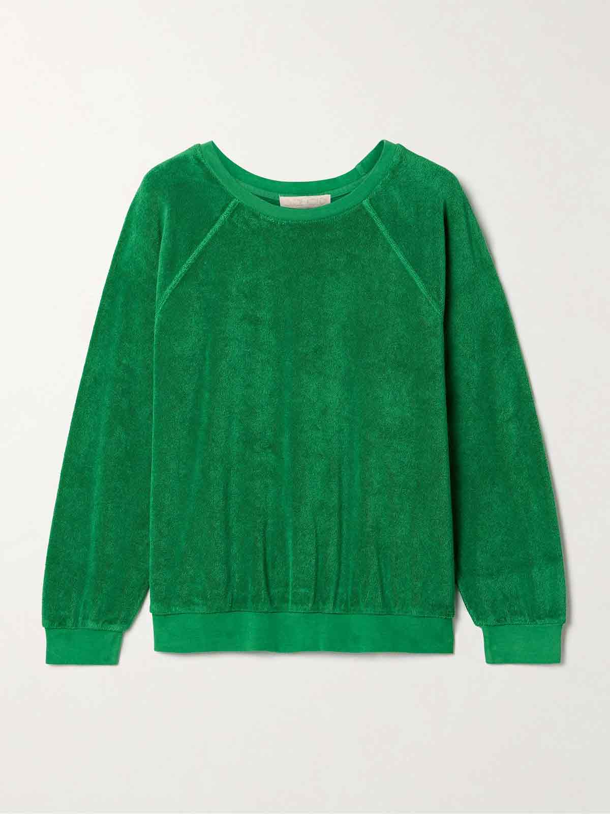 Samos cotton-blend terry sweatshirt SUZIE KONDI