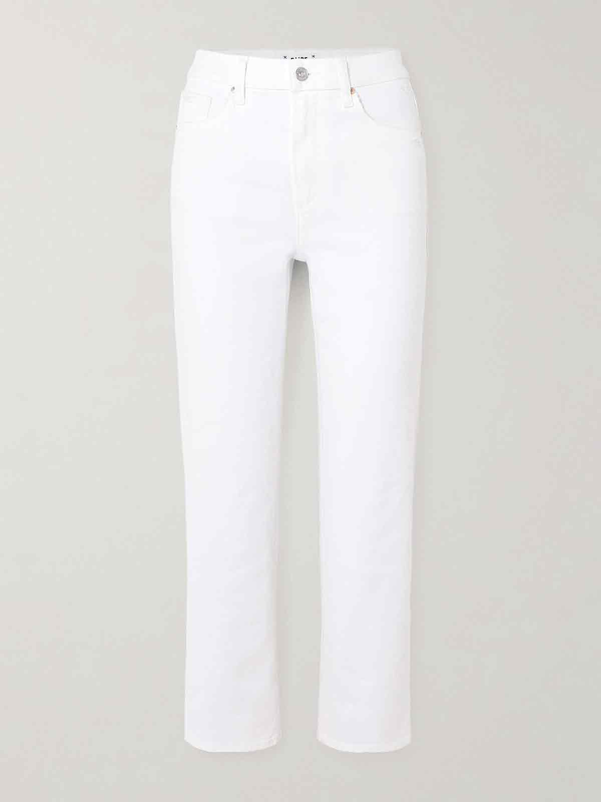 Sarah cropped high-rise straight-leg jeans PAIGE