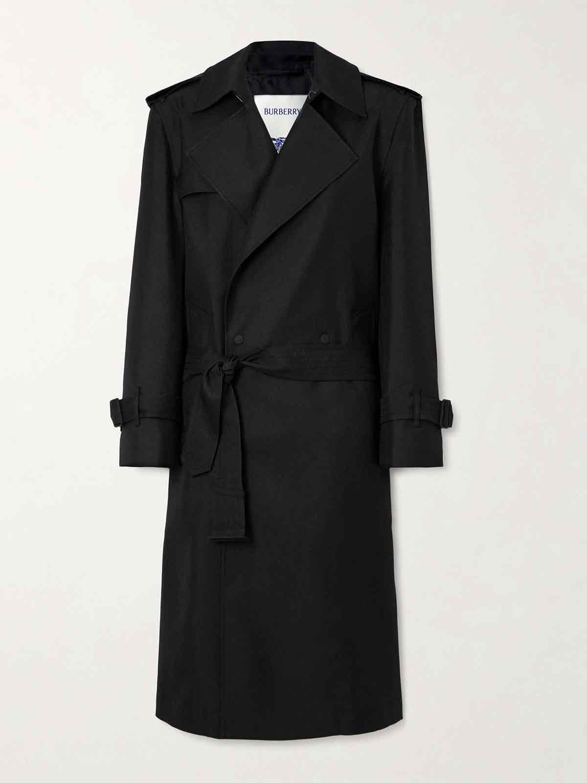 Silk-blend twill trench coat BURBERRY