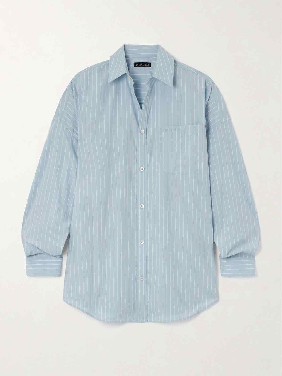 Striped cotton-poplin shirt BALENCIAGA