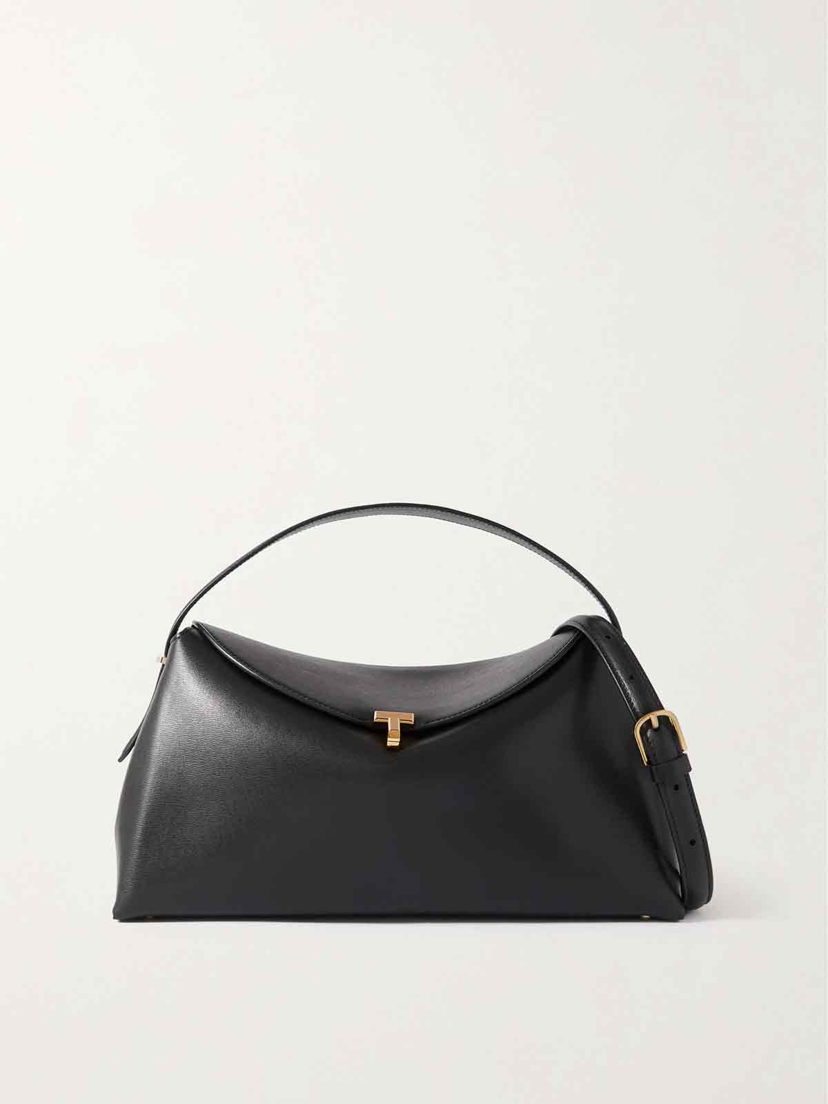 T-Lock leather shoulder bag TOTEME