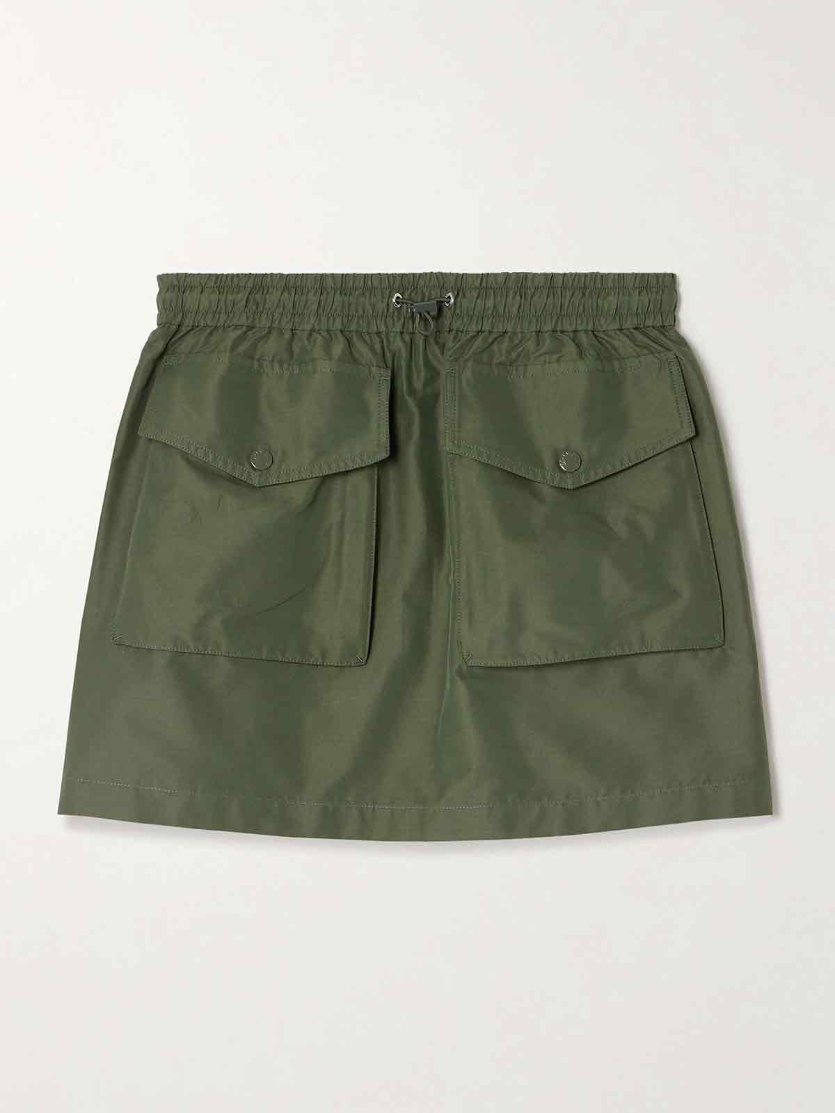 Taffeta cargo mini skirt MONCLER