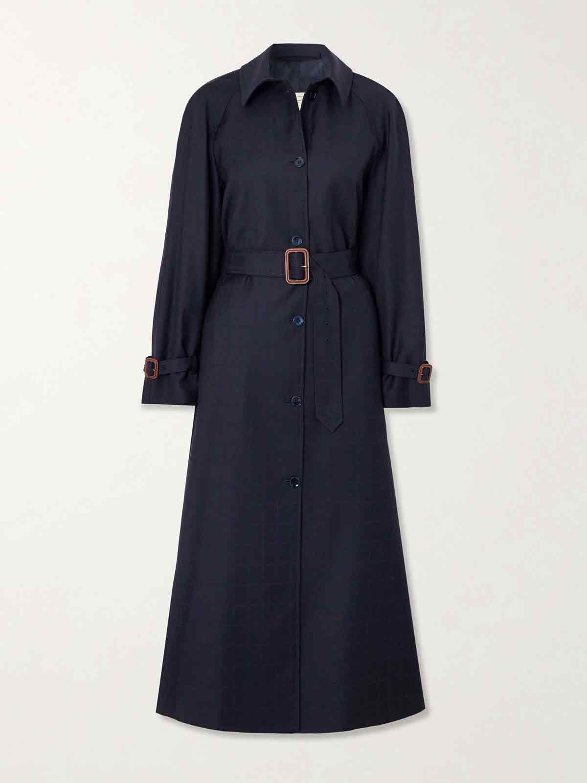 The Dust belted checked wool trench coat GIULIVA HERITAGE