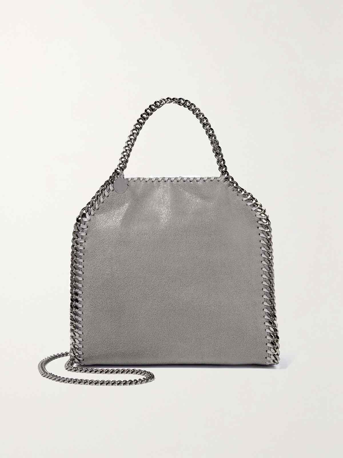 The Falabella mini faux brushed-leather shoulder bag STELLA MCCARTNEY