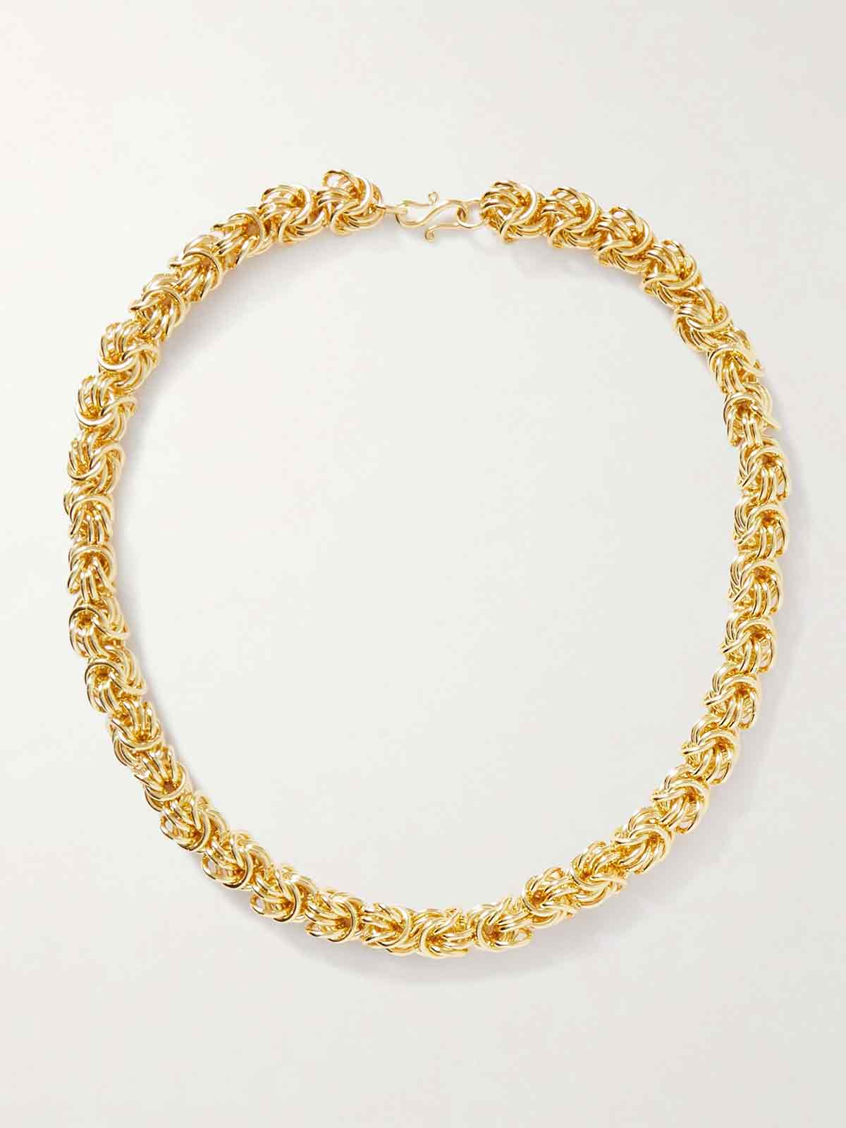 The Flora gold-plated necklace LIÉ STUDIO