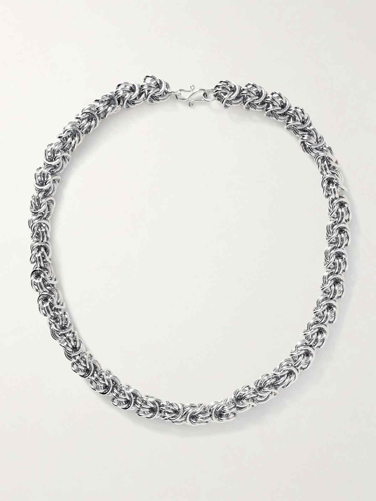 The Flora silver-plated necklace LIÉ STUDIO