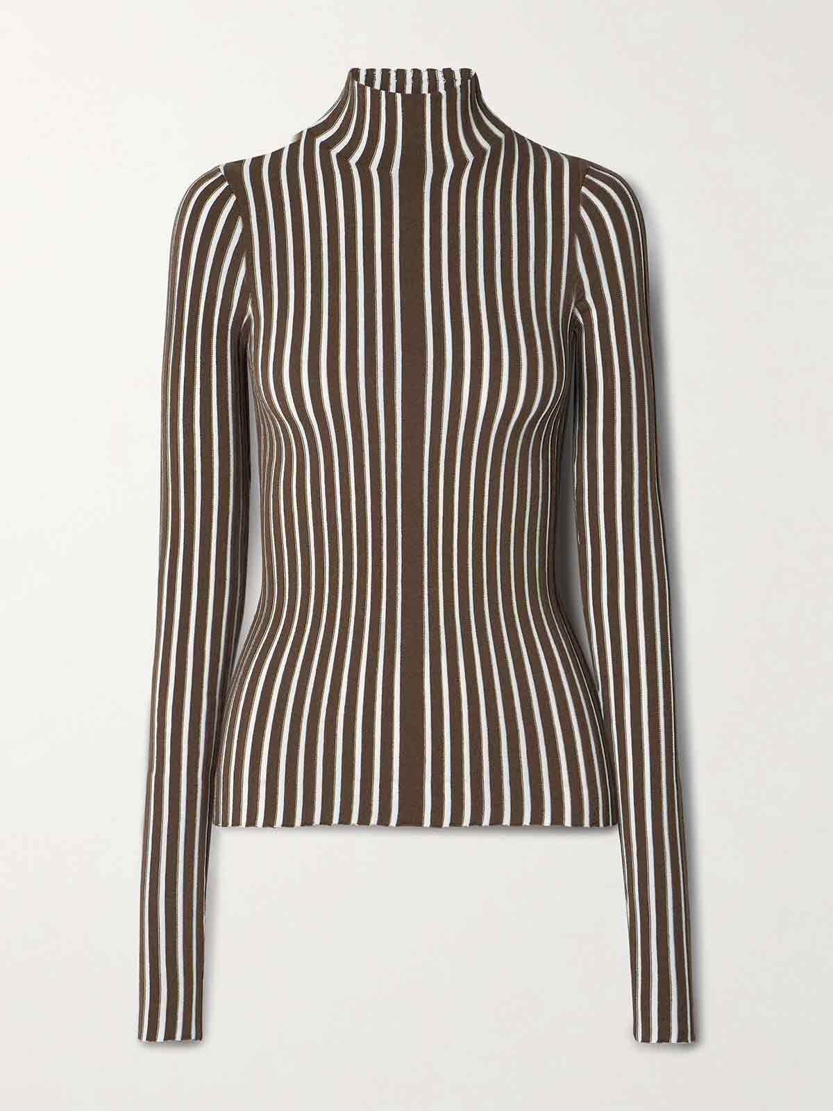 The Ridley ribbed cotton-blend turtleneck sweater INTERIOR