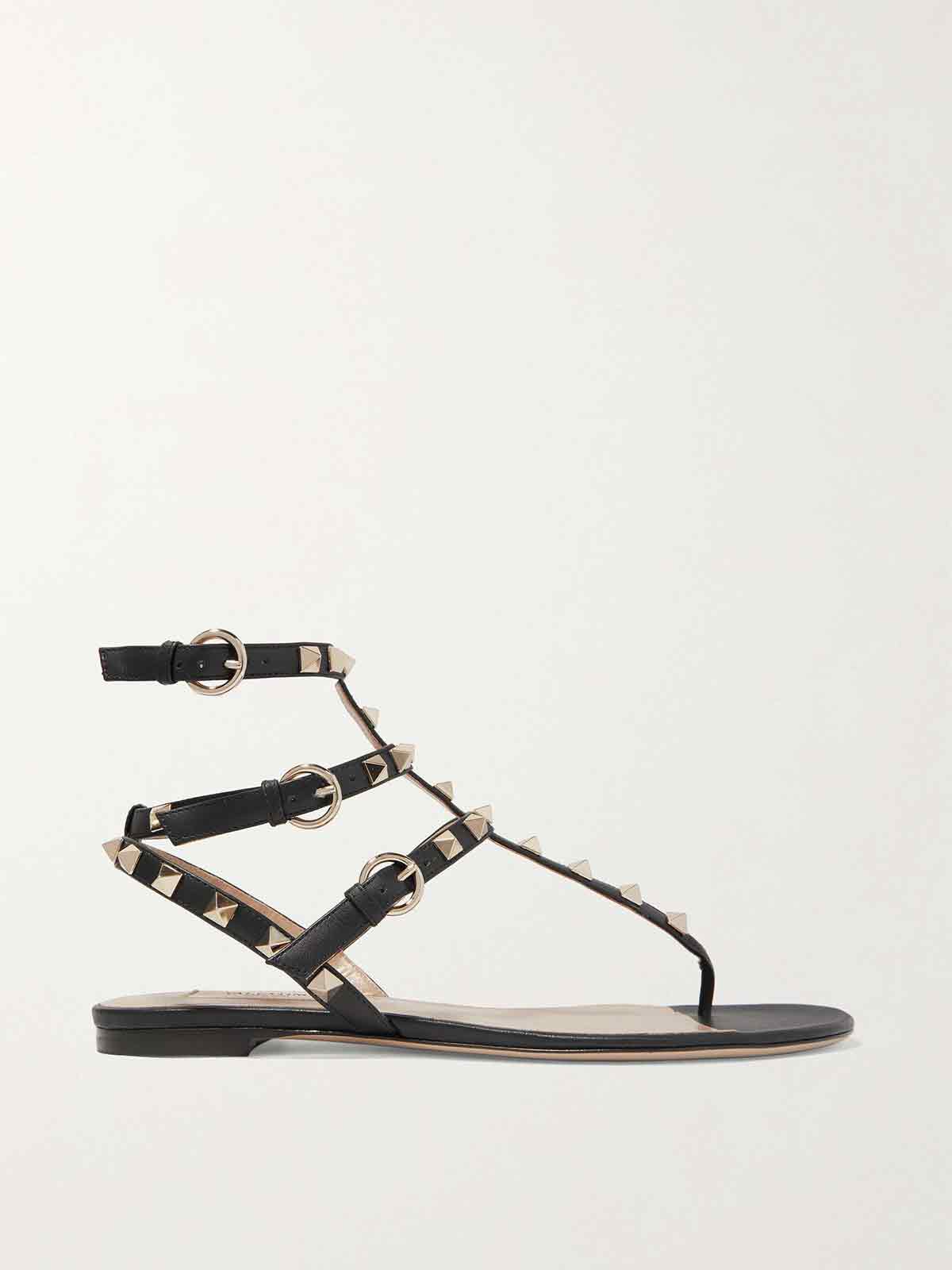 The Rockstud leather sandals VALENTINO GARAVANI