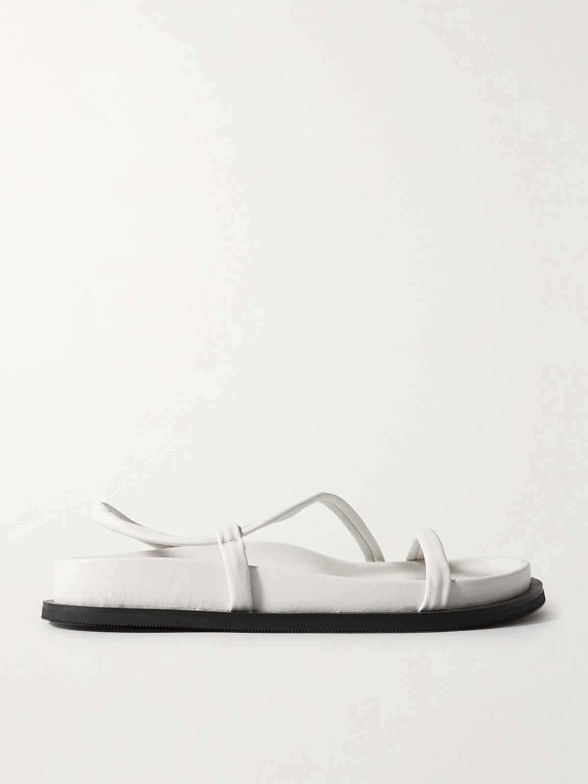 Twist leather slingback sandals ST. AGNI