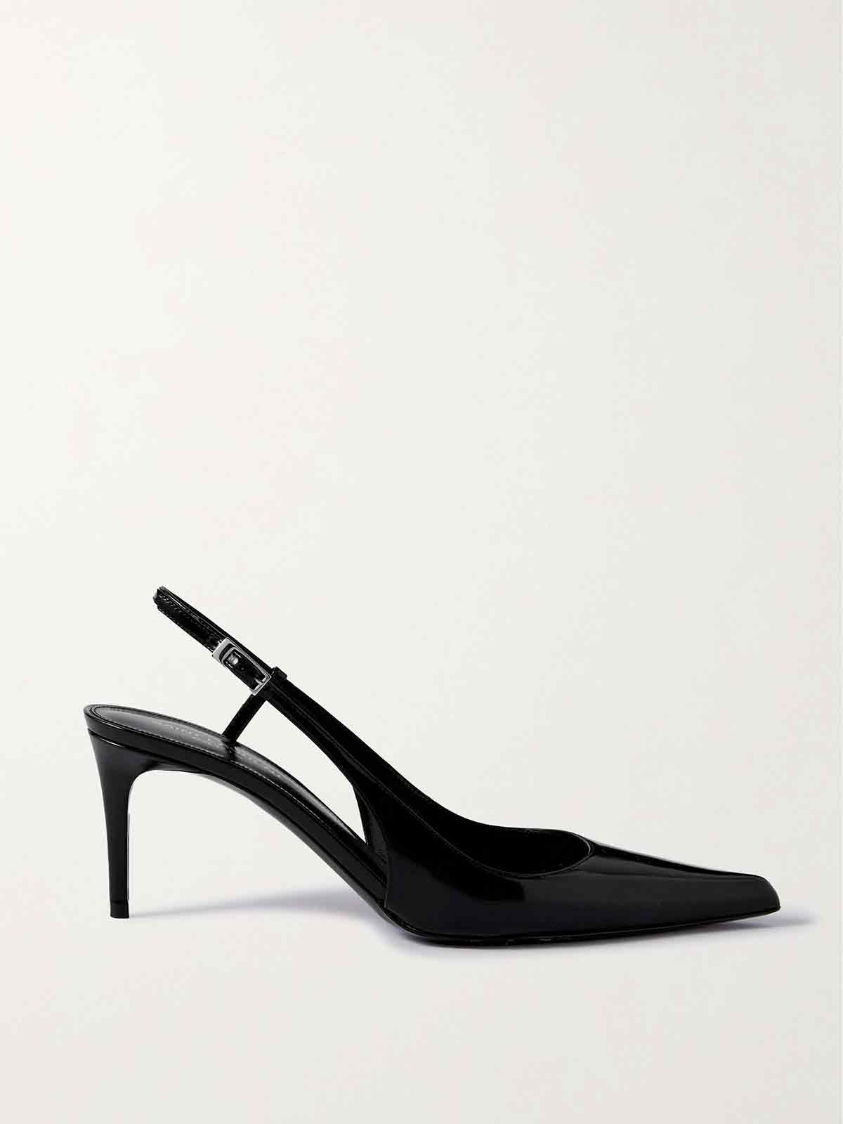 Vendome patent-leather slingback pumps SAINT LAURENT