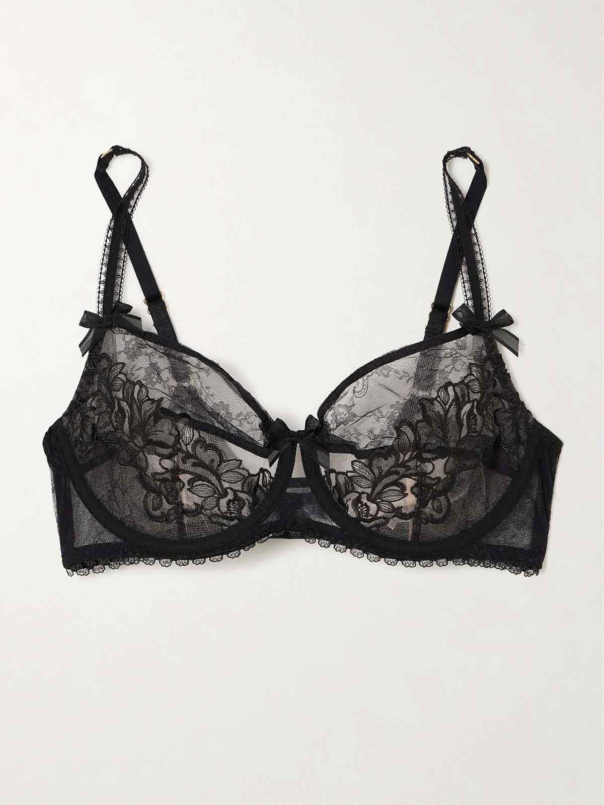 Violah tulle and lace underwired soft-cup bra AGENT PROVOCATEUR