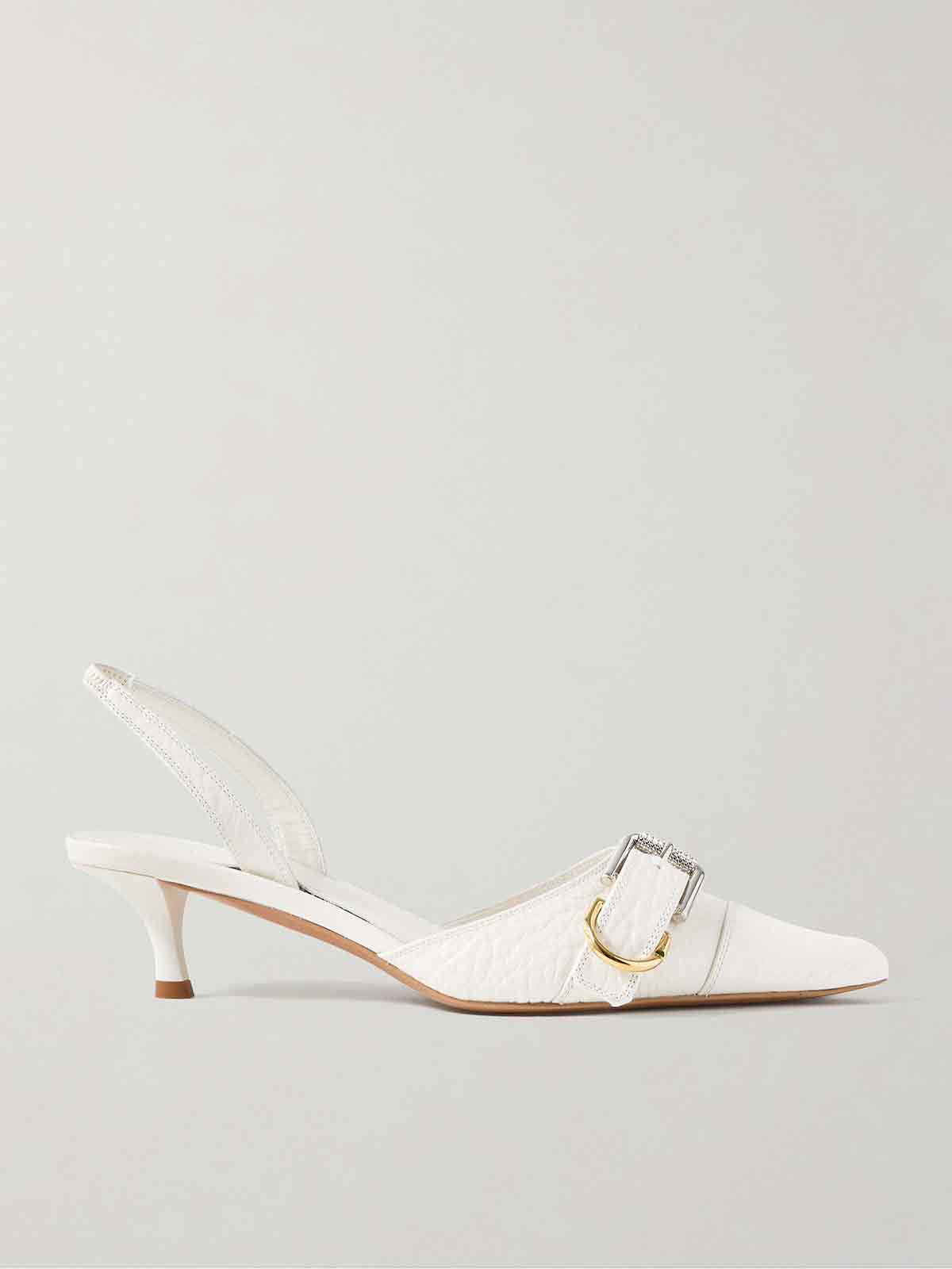 Voyou textured-leather slingback pumps GIVENCHY