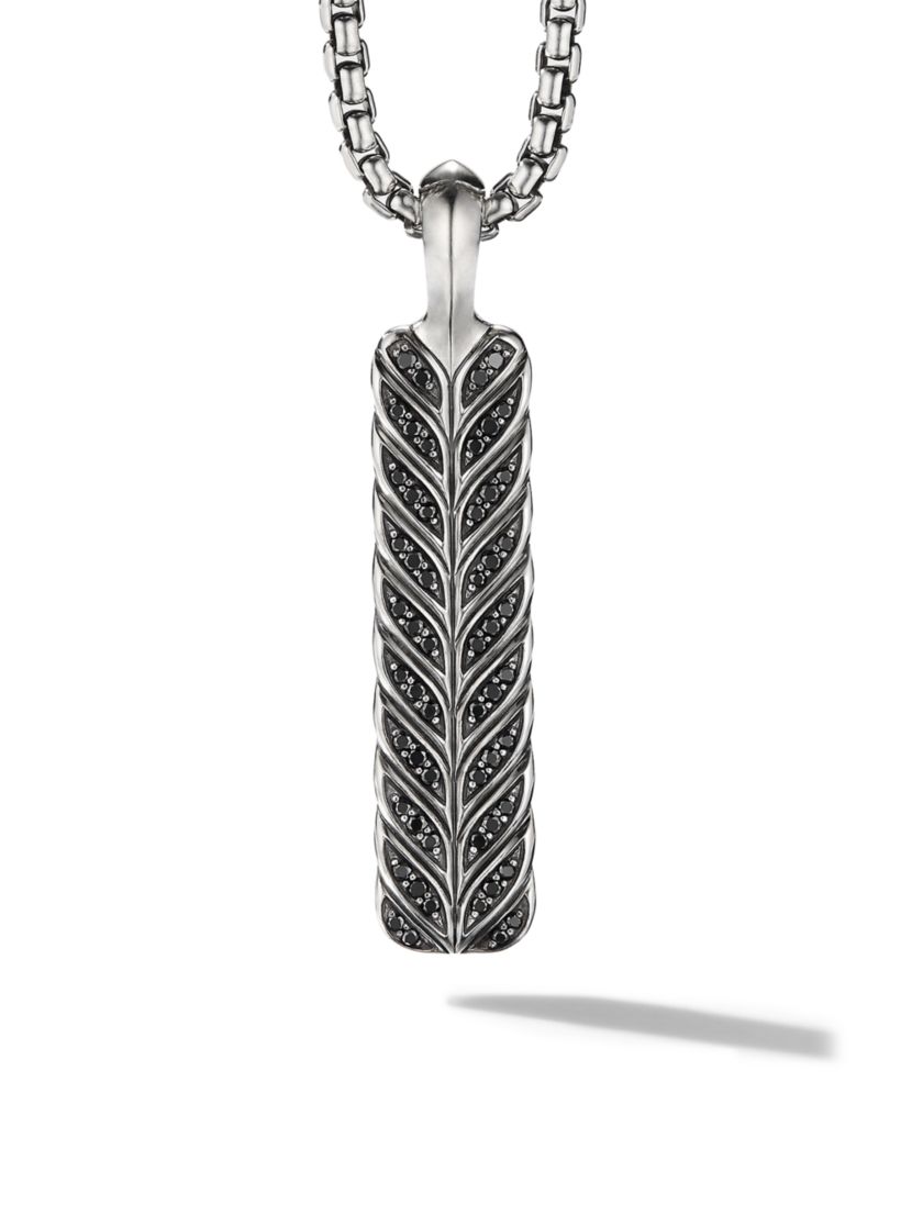 David Yurman Chevron Ingot Tag in Sterling Silver