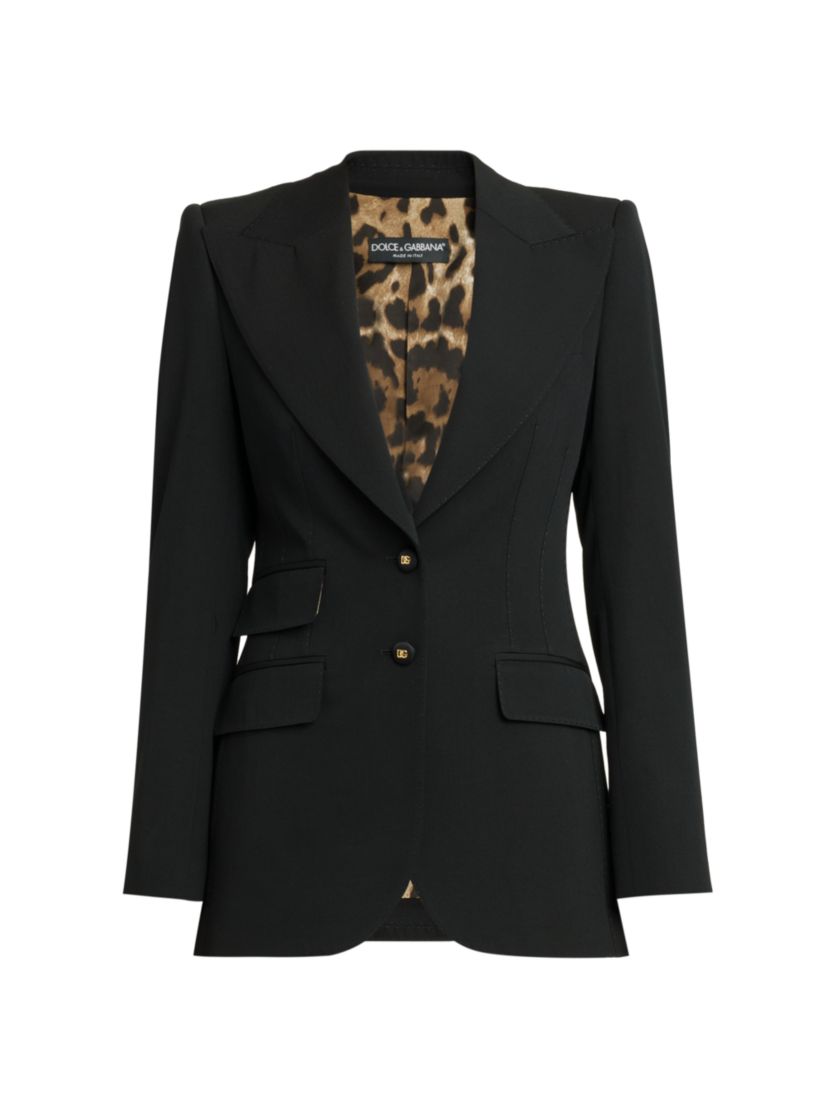 Dolce&Gabbana Single-Breasted Wool-Blend Jacket