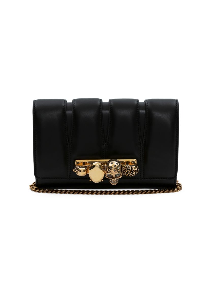 Alexander McQueen Slash Clutch In Leather