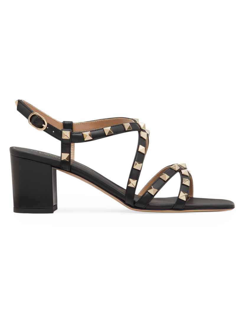 Valentino Garavani Rockstud Calfskin Sandals 60MM