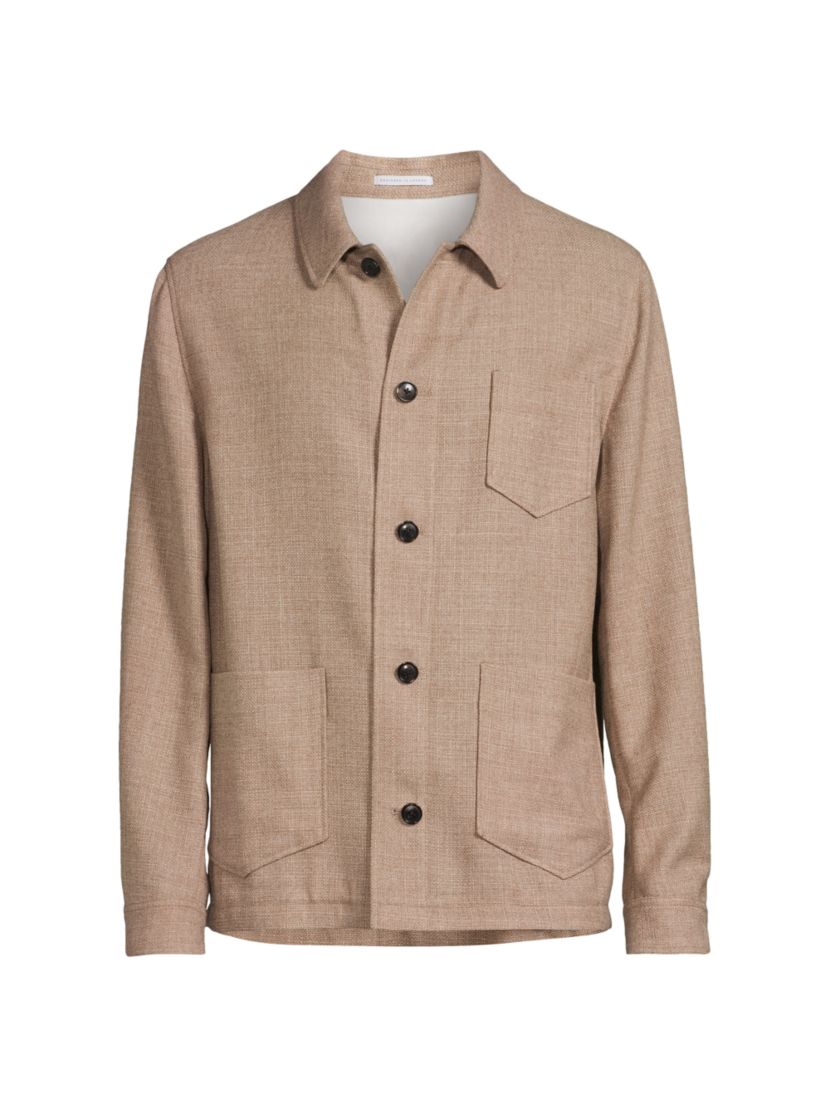 Reiss Cart Wool-Blend Shirt Jacket