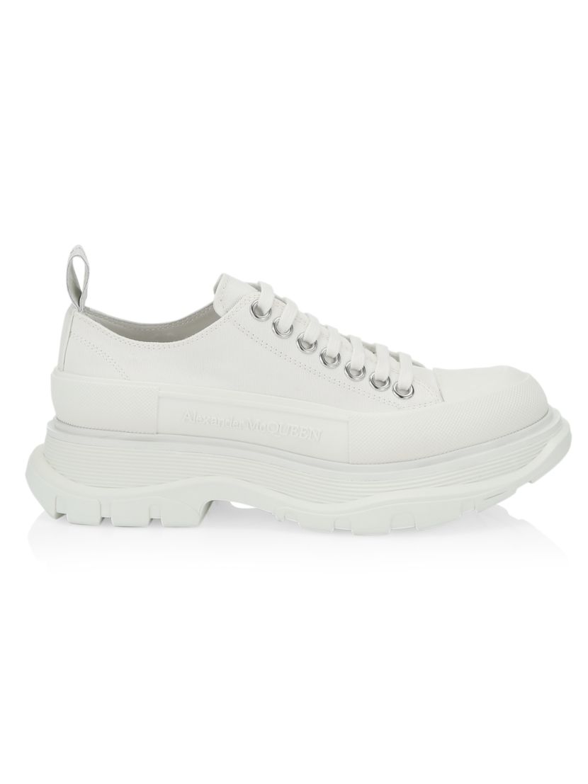 Alexander McQueen Tread Slick Canvas Lace-Up Sneakers