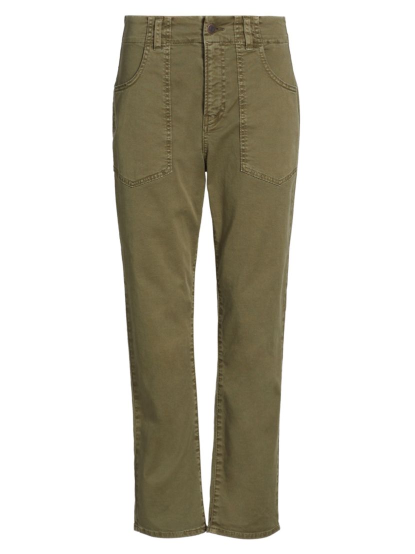 Veronica Beard Arya Cotton-Blend Straight-Leg Cargo Pants