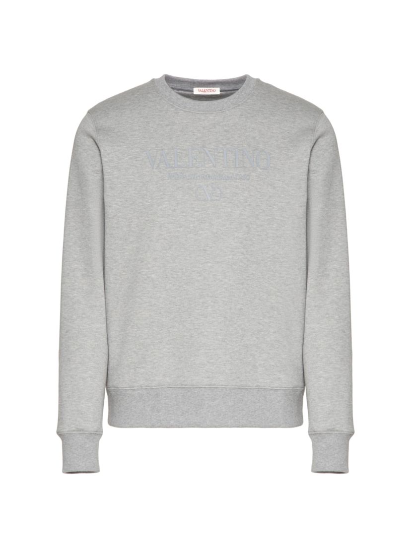 Valentino Garavani Print Cotton Crewneck Sweatshirt