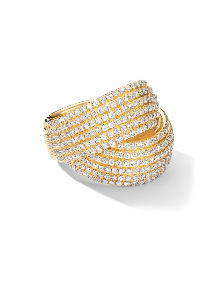 David Yurman DY Origami Ring in 18K Yellow Gold