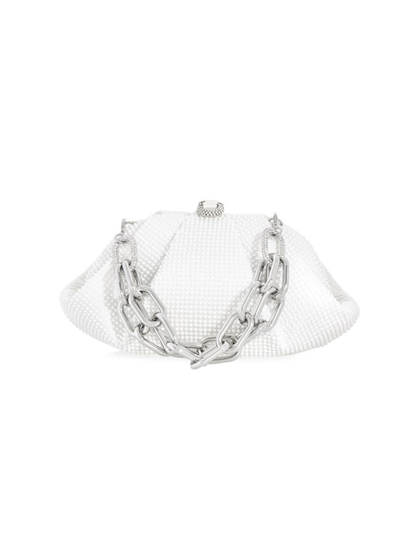 Judith Leiber Couture Gemma Crystal & Imitation Pearl Clutch