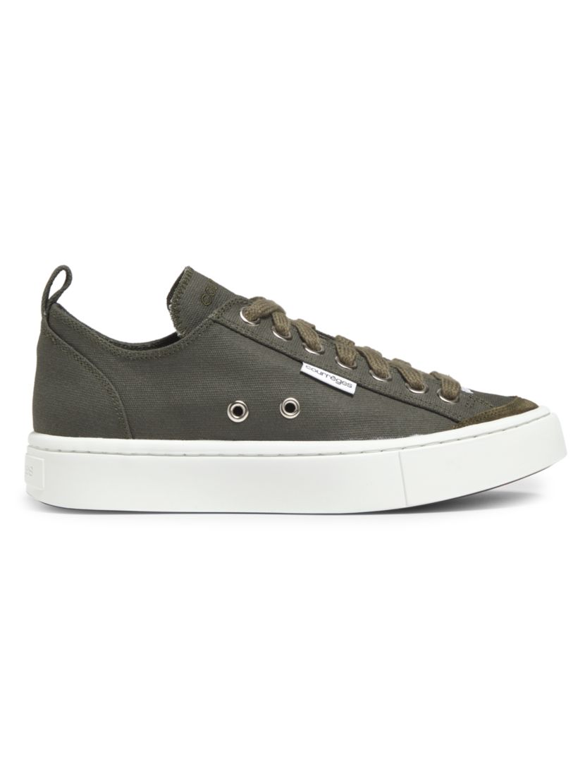 Courreges Canvas Platform Sneakers