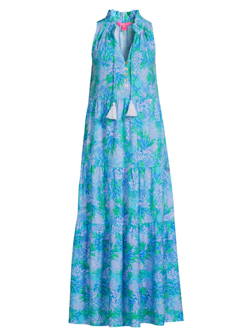 Lilly Pulitzer Malone Floral Cotton Maxi Dress