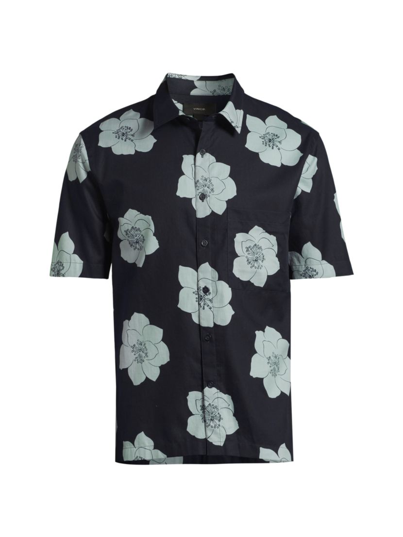 Vince Apple Blossom Short-Sleeve Shirt