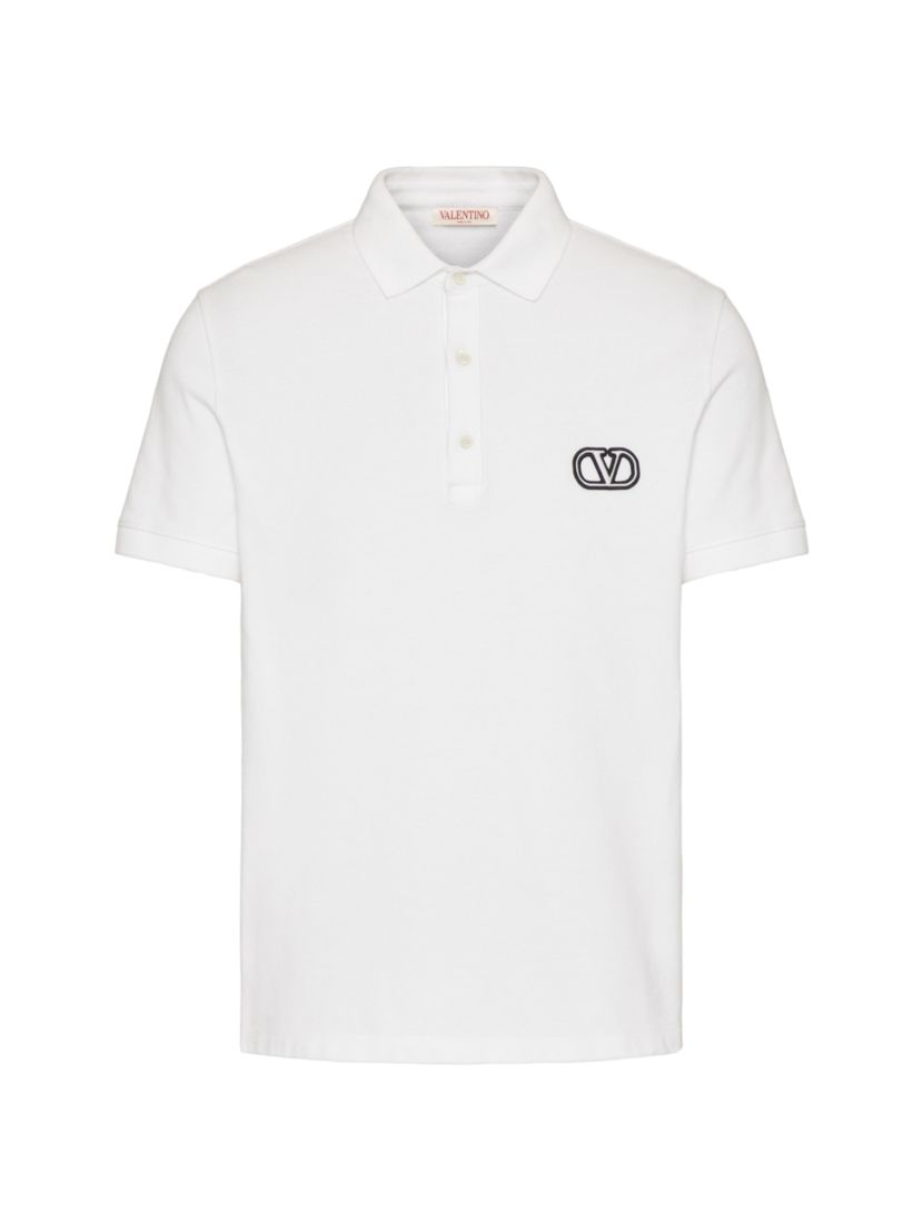 Valentino Garavani Cotton Pique Polo Shirt