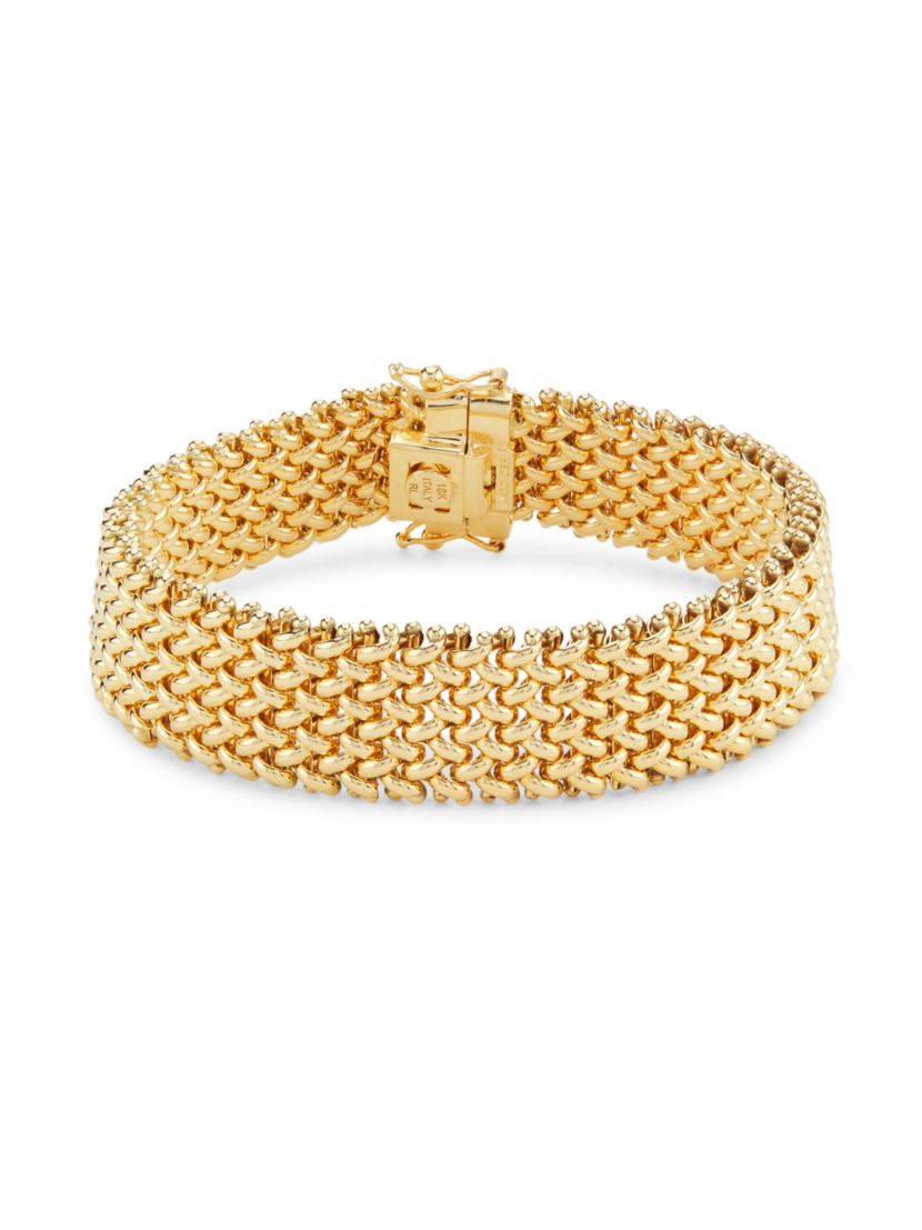 Saks Fifth Avenue Collection 18K Yellow Gold Mesh Bracelet