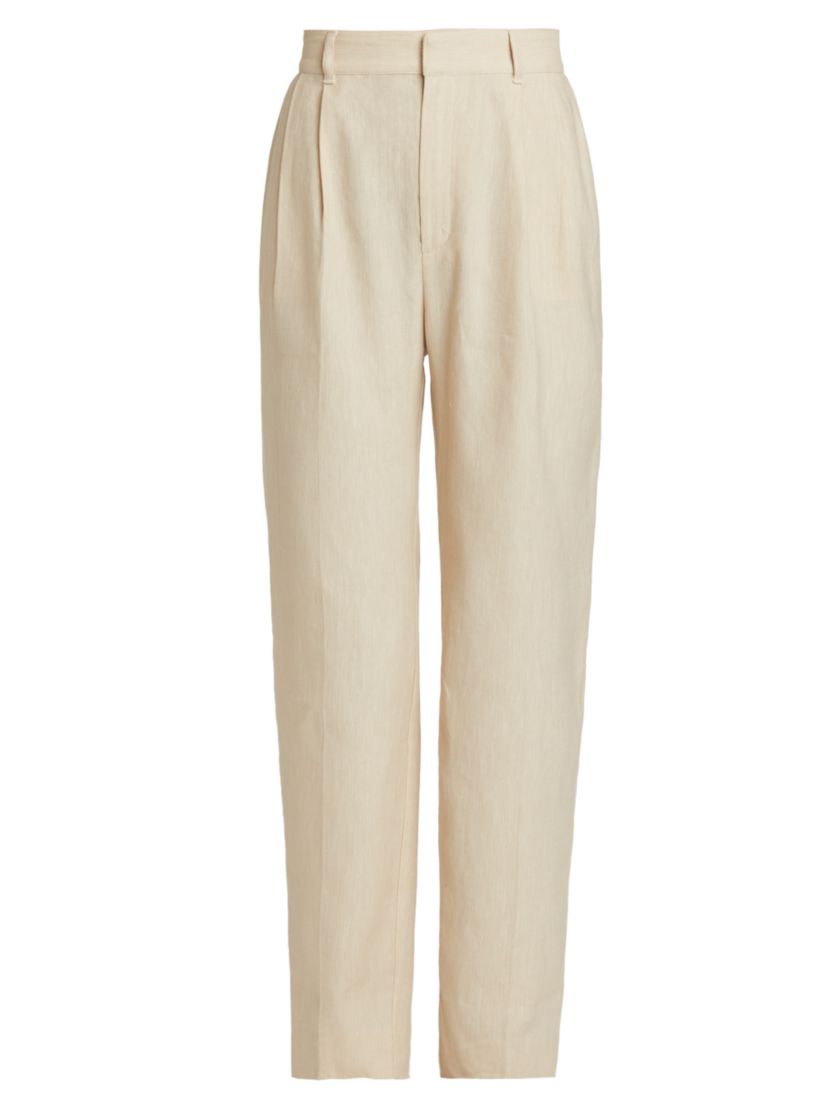 Cinq à Sept Arlene Linen-Cotton Straight Pants