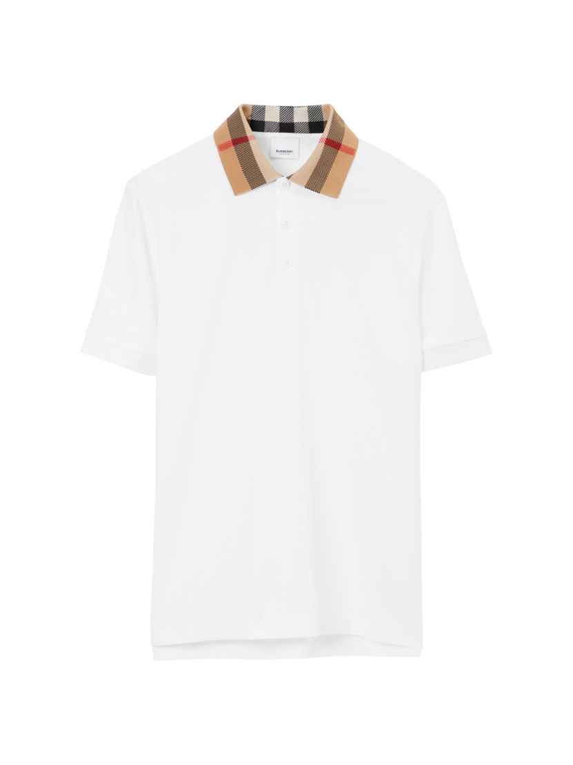 Burberry Cody Check Slim-Fit Polo Shirt