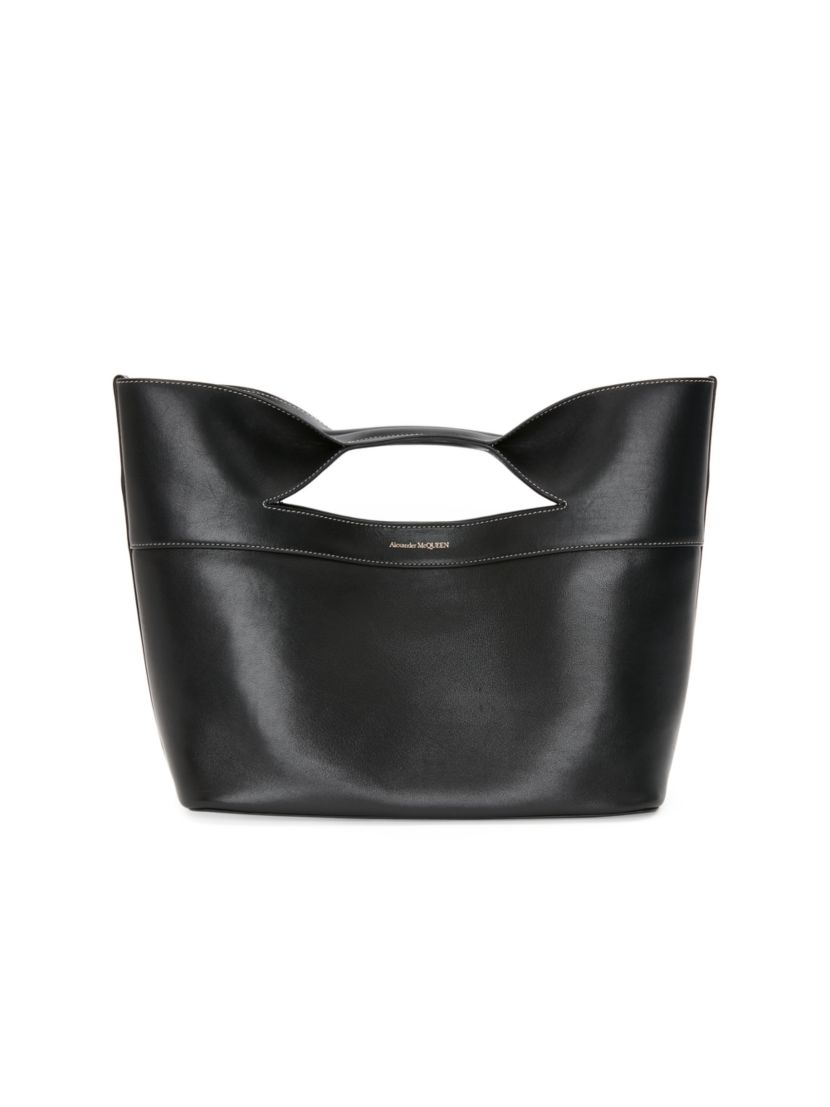 Alexander McQueen The Small Bow Leather Top-Handle Bag