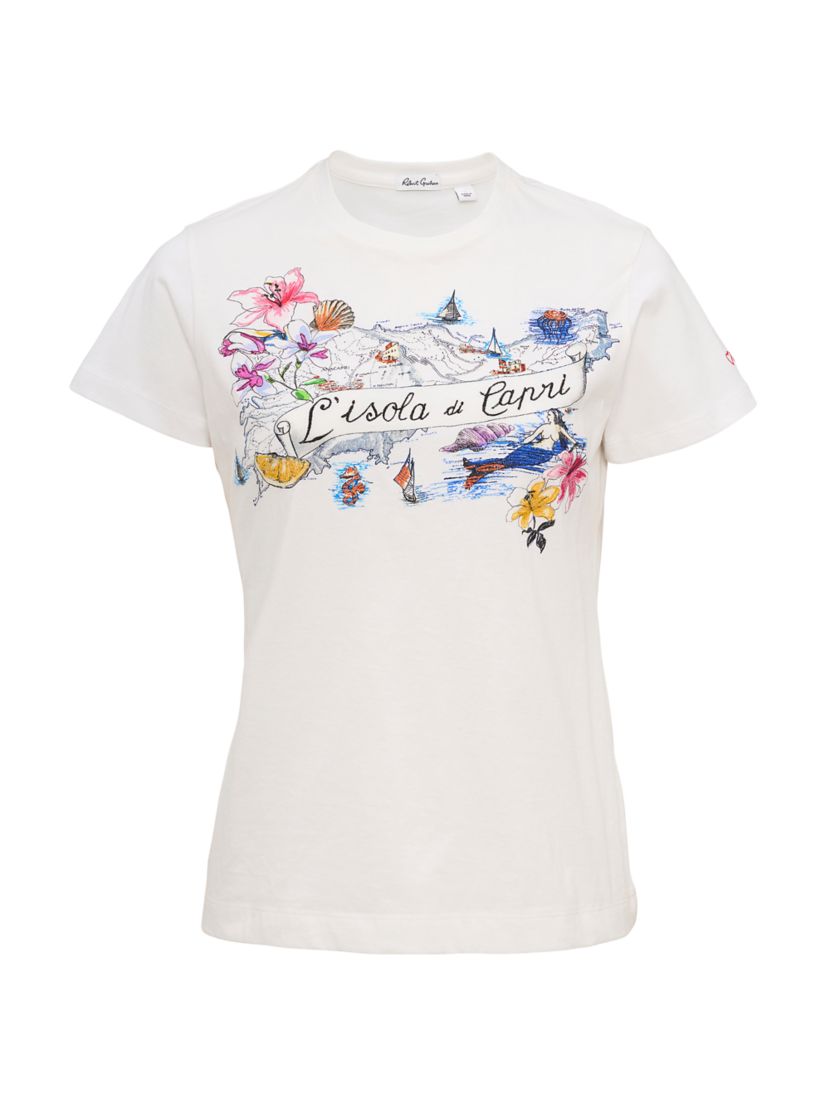 Robert Graham Capri Island Cotton T-Shirt