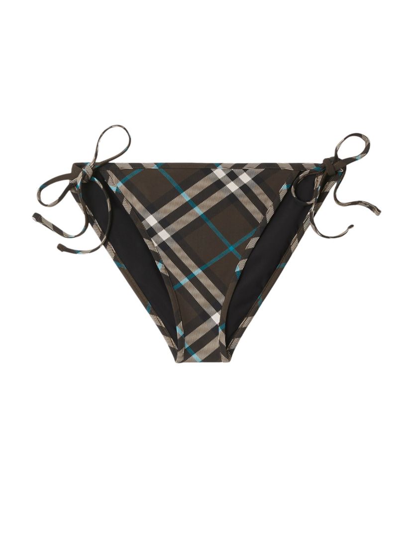 Burberry Check Side-Tie Bikini Bottom