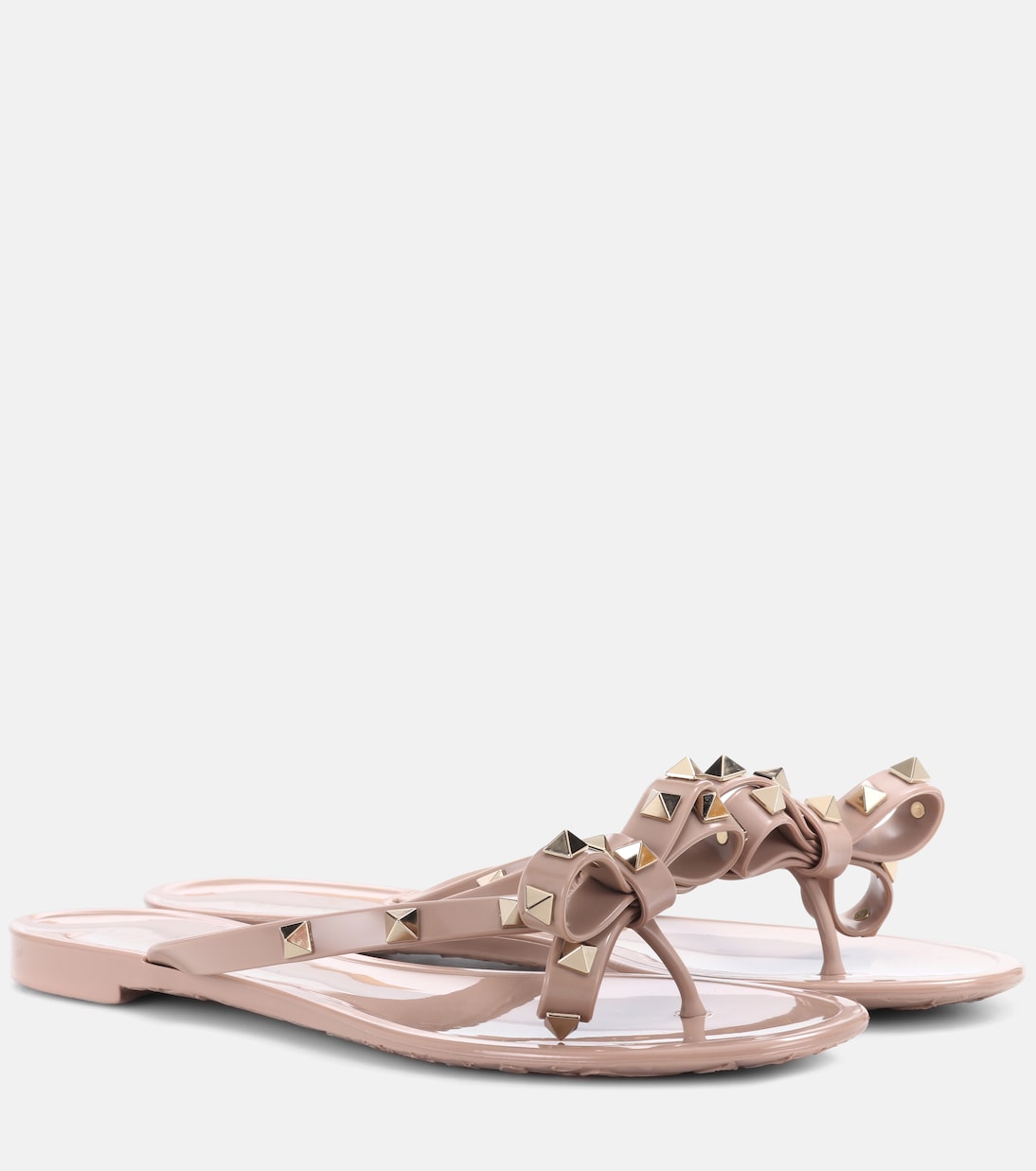 Valentino Garavani Rockstud PVC thong sandals Valentino Garavani