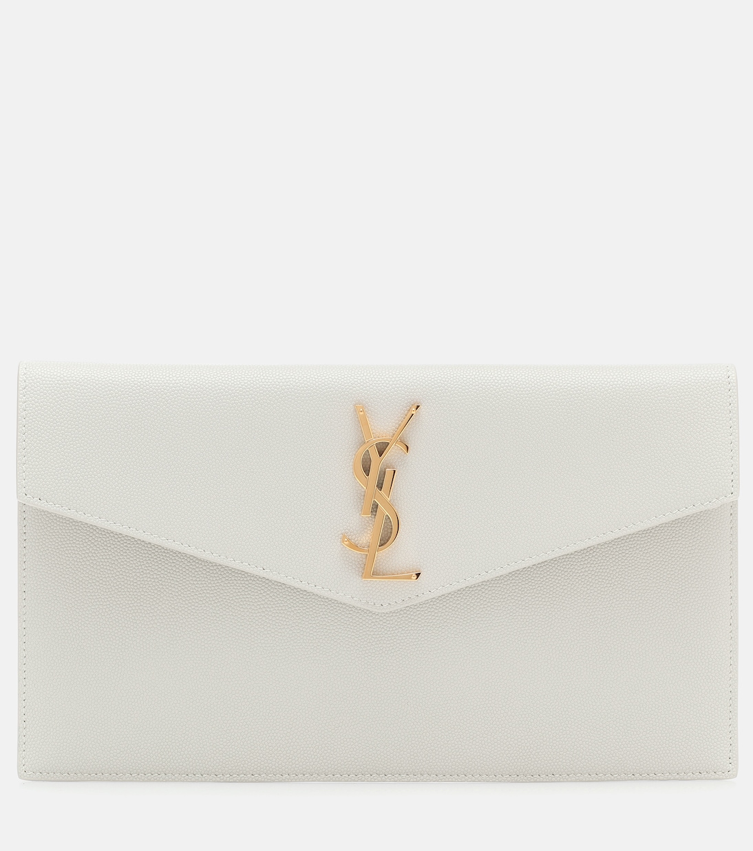 Uptown leather clutch Saint Laurent