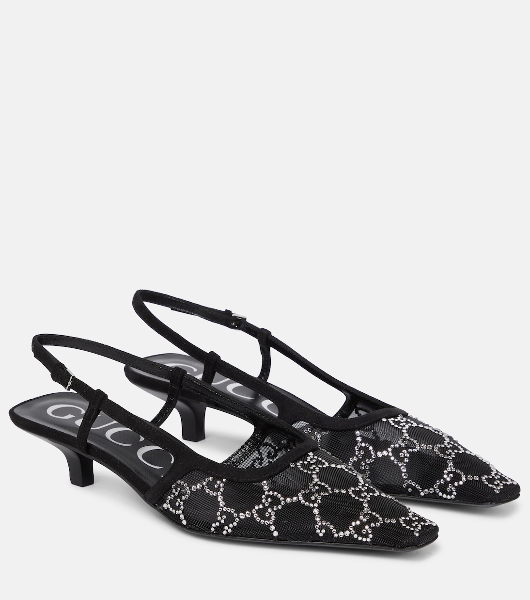 Gucci Demi embellished slingback pumps Gucci