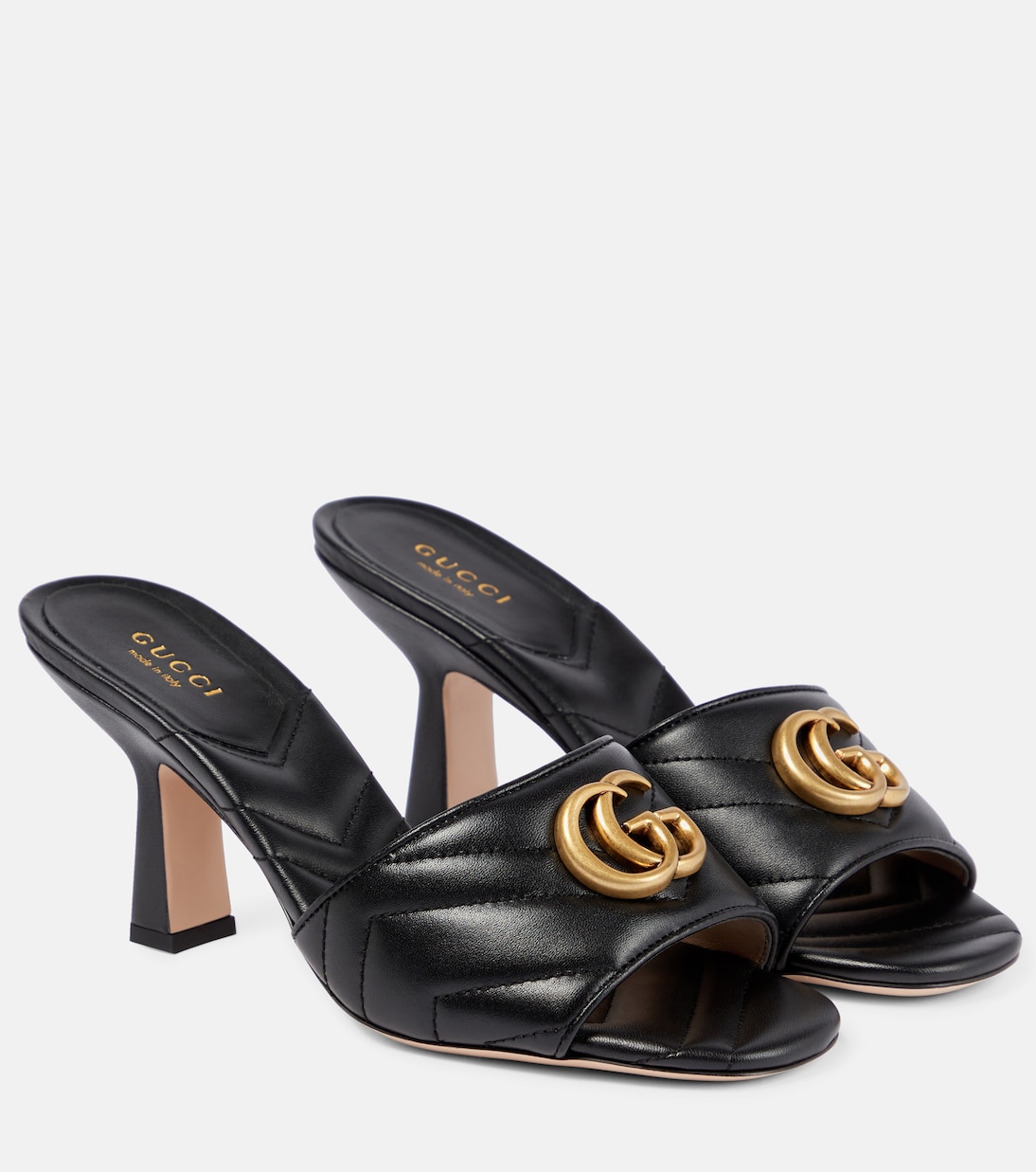 Double G leather sandals Gucci