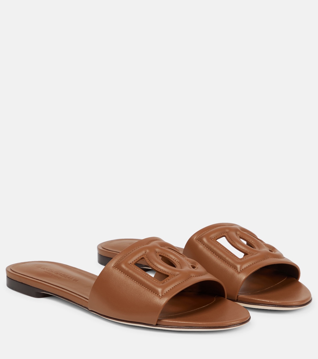 DG leather slides Dolce&Gabbana