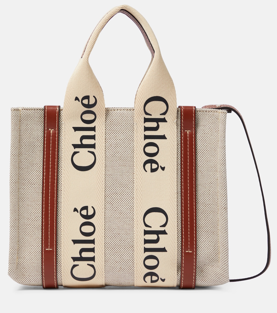 Woody Small canvas tote Chloé