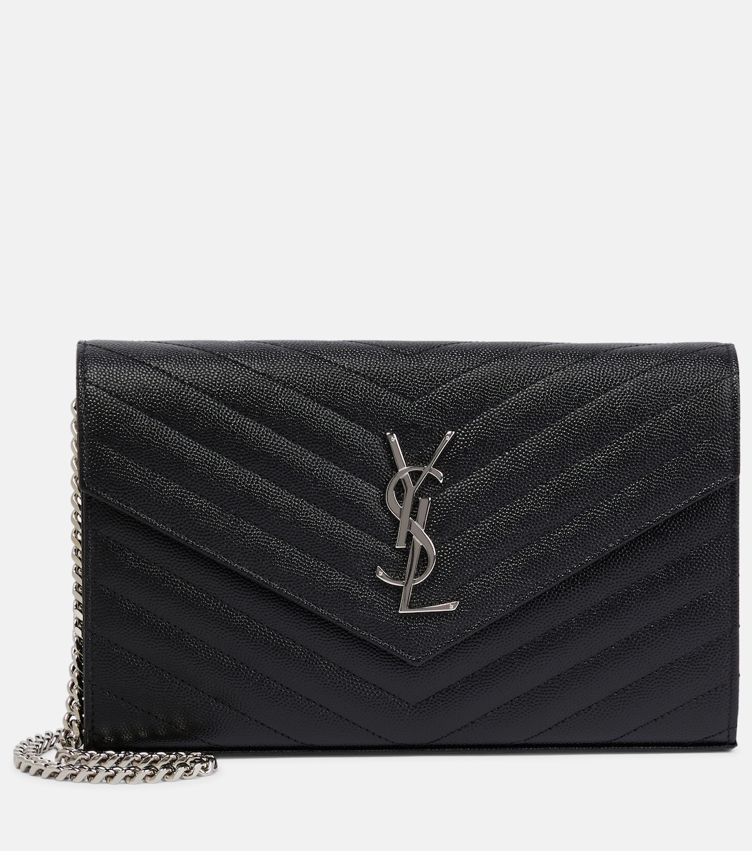 Cassandre matelassé leather wallet on chain Saint Laurent