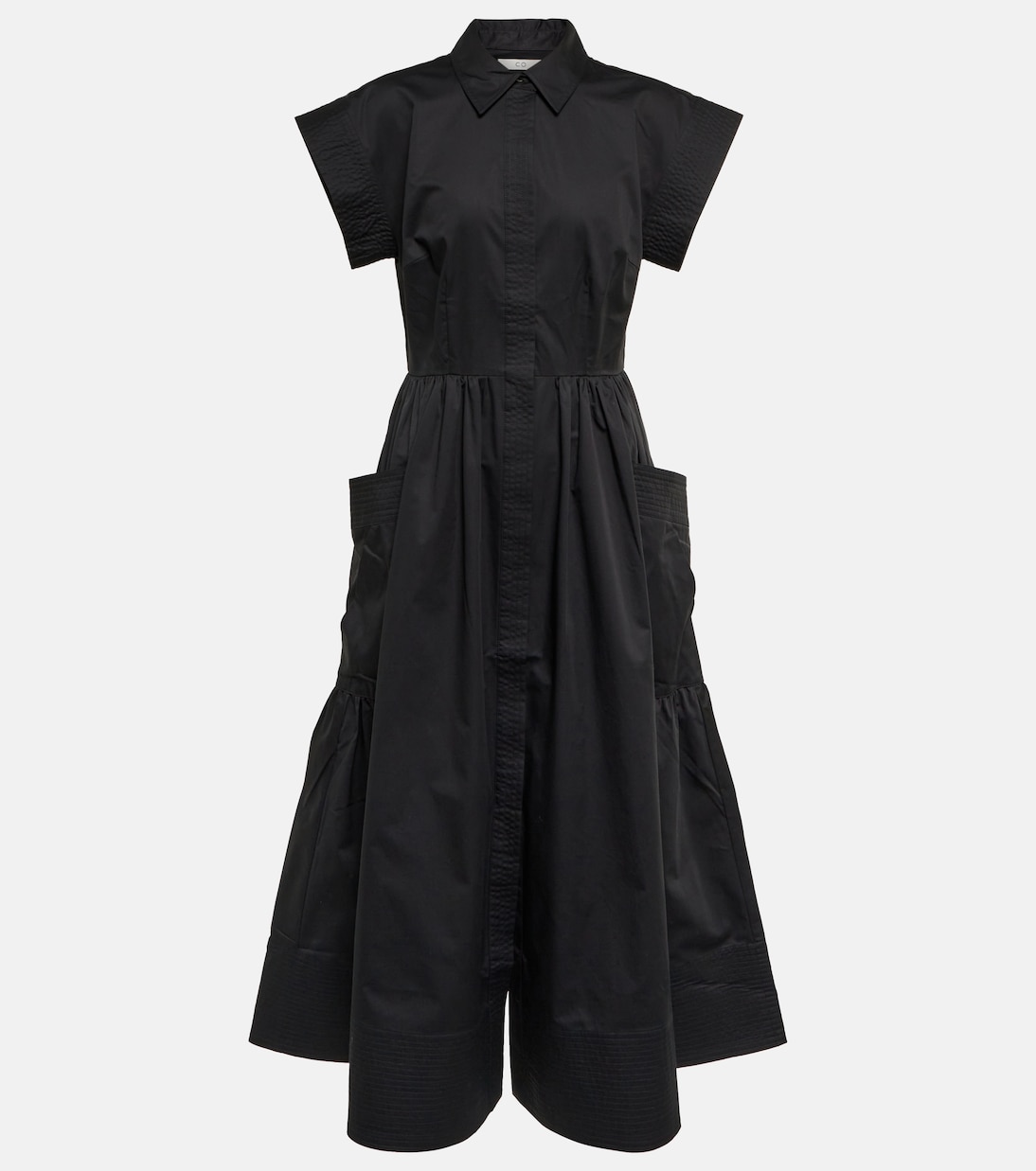 Essentials poplin midi dress CO