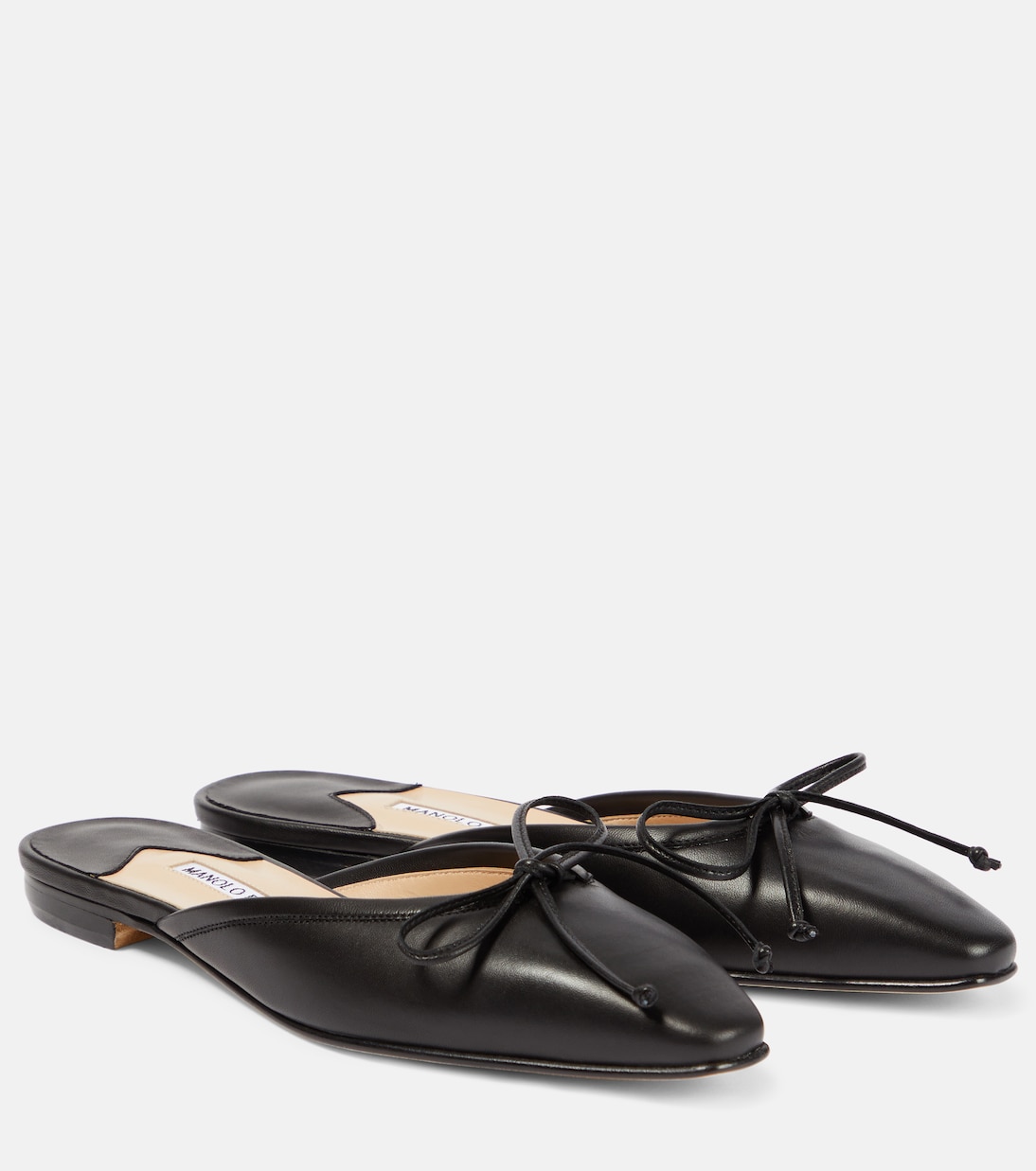 Ballerimu leather slippers  Manolo Blahnik