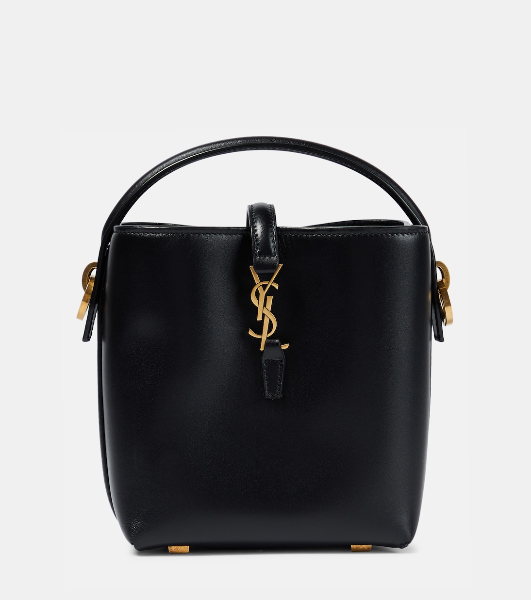 Le 37 Mini leather bucket bag Saint Laurent