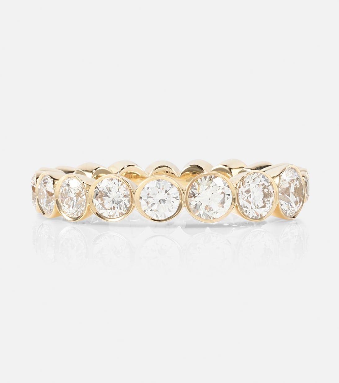 Ensemble Croissant 18kt gold ring with diamonds  Sophie Bille Brahe