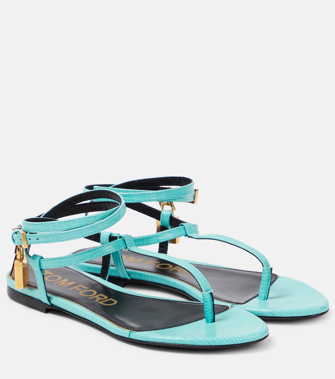 Padlock leather thong sandals  Tom Ford